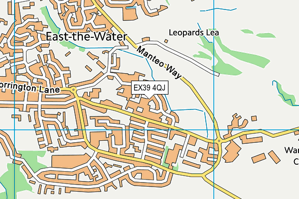 EX39 4QJ map - OS VectorMap District (Ordnance Survey) EX39 4QJ map - OS VectorMap District (Ordnance Survey)