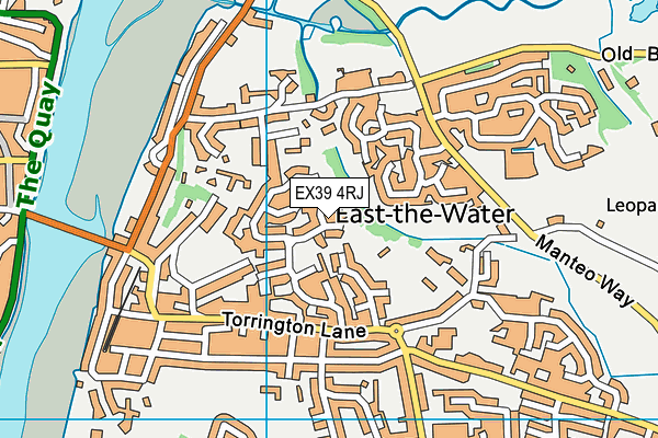 EX39 4RJ map - OS VectorMap District (Ordnance Survey) EX39 4RJ map - OS VectorMap District (Ordnance Survey)