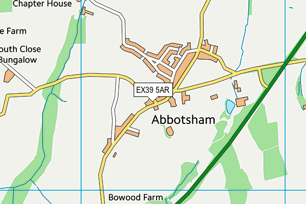 EX39 5AR map - OS VectorMap District (Ordnance Survey) EX39 5AR map - OS VectorMap District (Ordnance Survey)