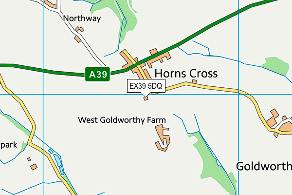 EX39 5DQ map - OS VectorMap District (Ordnance Survey) EX39 5DQ map - OS VectorMap District (Ordnance Survey)