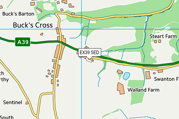 EX39 5ED map - OS VectorMap District (Ordnance Survey) EX39 5ED map - OS VectorMap District (Ordnance Survey)
