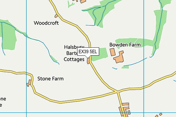 EX39 5EL map - OS VectorMap District (Ordnance Survey) EX39 5EL map - OS VectorMap District (Ordnance Survey)