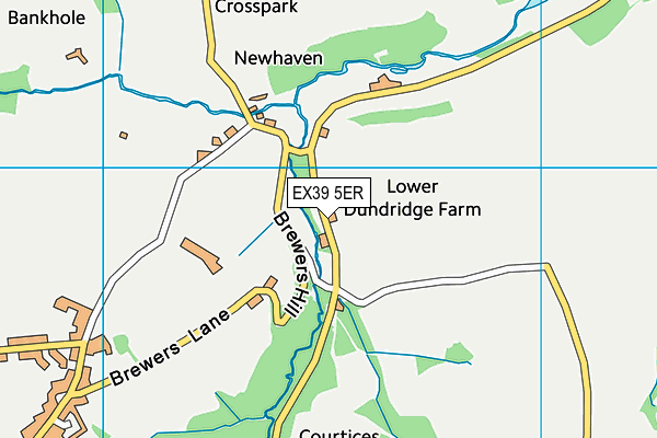 EX39 5ER map - OS VectorMap District (Ordnance Survey) EX39 5ER map - OS VectorMap District (Ordnance Survey)