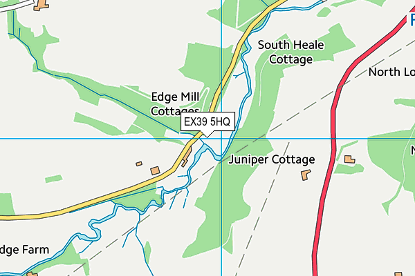 EX39 5HQ map - OS VectorMap District (Ordnance Survey) EX39 5HQ map - OS VectorMap District (Ordnance Survey)