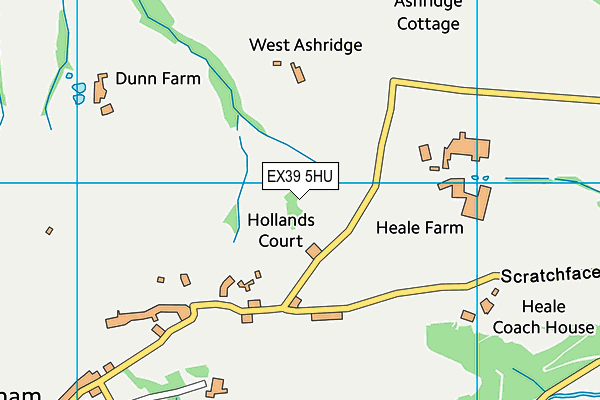 EX39 5HU map - OS VectorMap District (Ordnance Survey) EX39 5HU map - OS VectorMap District (Ordnance Survey)