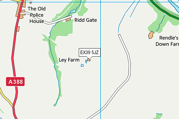 EX39 5JZ map - OS VectorMap District (Ordnance Survey) EX39 5JZ map - OS VectorMap District (Ordnance Survey)