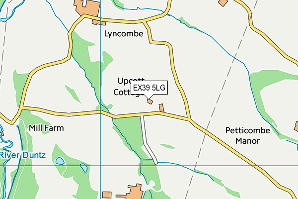 EX39 5LG map - OS VectorMap District (Ordnance Survey) EX39 5LG map - OS VectorMap District (Ordnance Survey)