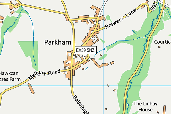 EX39 5NZ map - OS VectorMap District (Ordnance Survey) EX39 5NZ map - OS VectorMap District (Ordnance Survey)