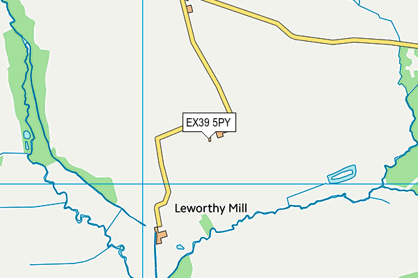 EX39 5PY map - OS VectorMap District (Ordnance Survey) EX39 5PY map - OS VectorMap District (Ordnance Survey)