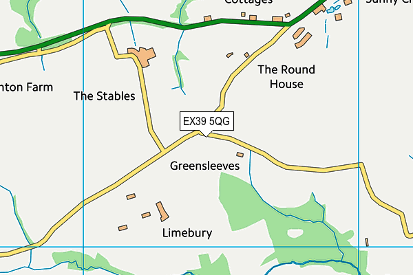 EX39 5QG map - OS VectorMap District (Ordnance Survey) EX39 5QG map - OS VectorMap District (Ordnance Survey)