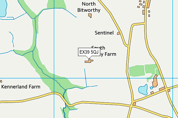 EX39 5QJ map - OS VectorMap District (Ordnance Survey) EX39 5QJ map - OS VectorMap District (Ordnance Survey)