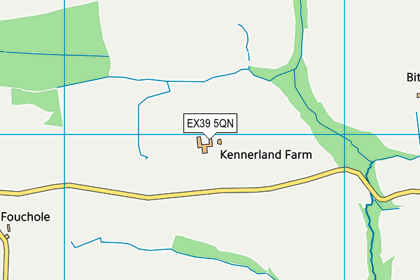 EX39 5QN map - OS VectorMap District (Ordnance Survey) EX39 5QN map - OS VectorMap District (Ordnance Survey)