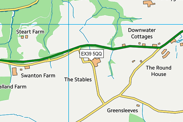 EX39 5QQ map - OS VectorMap District (Ordnance Survey) EX39 5QQ map - OS VectorMap District (Ordnance Survey)