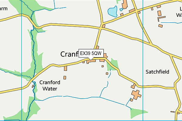 EX39 5QW map - OS VectorMap District (Ordnance Survey) EX39 5QW map - OS VectorMap District (Ordnance Survey)