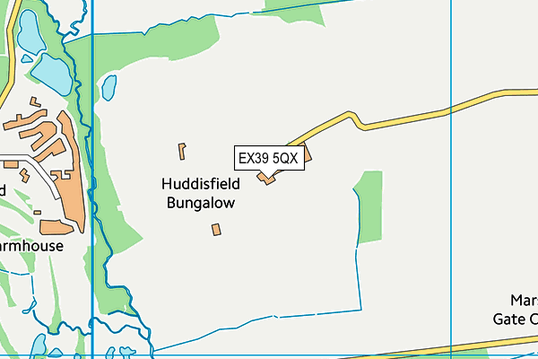 EX39 5QX map - OS VectorMap District (Ordnance Survey) EX39 5QX map - OS VectorMap District (Ordnance Survey)