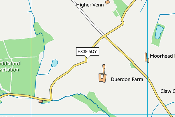 EX39 5QY map - OS VectorMap District (Ordnance Survey) EX39 5QY map - OS VectorMap District (Ordnance Survey)