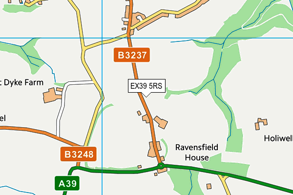 EX39 5RS map - OS VectorMap District (Ordnance Survey) EX39 5RS map - OS VectorMap District (Ordnance Survey)