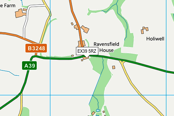 EX39 5RZ map - OS VectorMap District (Ordnance Survey) EX39 5RZ map - OS VectorMap District (Ordnance Survey)