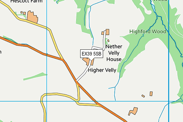 EX39 5SB map - OS VectorMap District (Ordnance Survey) EX39 5SB map - OS VectorMap District (Ordnance Survey)