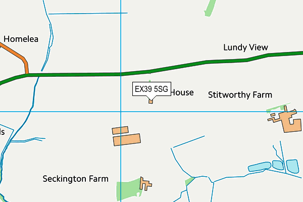 EX39 5SG map - OS VectorMap District (Ordnance Survey) EX39 5SG map - OS VectorMap District (Ordnance Survey)