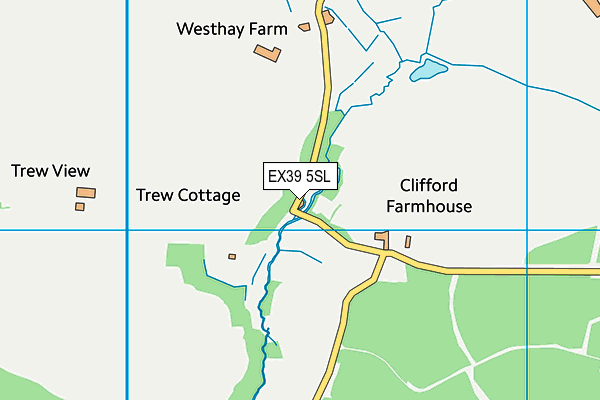 EX39 5SL map - OS VectorMap District (Ordnance Survey) EX39 5SL map - OS VectorMap District (Ordnance Survey)