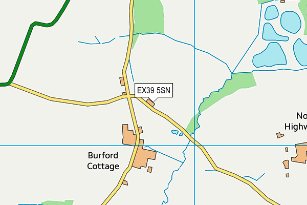 EX39 5SN map - OS VectorMap District (Ordnance Survey) EX39 5SN map - OS VectorMap District (Ordnance Survey)