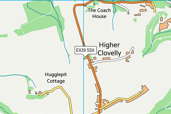 EX39 5SX map - OS VectorMap District (Ordnance Survey) EX39 5SX map - OS VectorMap District (Ordnance Survey)