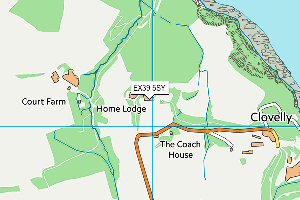 EX39 5SY map - OS VectorMap District (Ordnance Survey) EX39 5SY map - OS VectorMap District (Ordnance Survey)