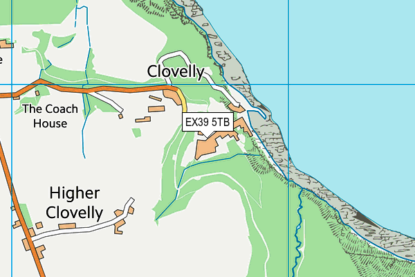 EX39 5TB map - OS VectorMap District (Ordnance Survey) EX39 5TB map - OS VectorMap District (Ordnance Survey)