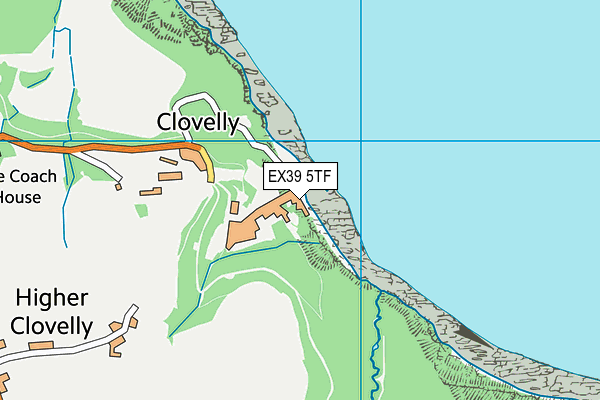 EX39 5TF map - OS VectorMap District (Ordnance Survey) EX39 5TF map - OS VectorMap District (Ordnance Survey)