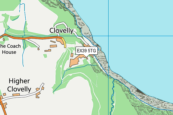 EX39 5TG map - OS VectorMap District (Ordnance Survey) EX39 5TG map - OS VectorMap District (Ordnance Survey)