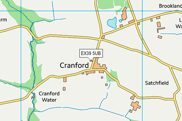EX39 5UB map - OS VectorMap District (Ordnance Survey) EX39 5UB map - OS VectorMap District (Ordnance Survey)