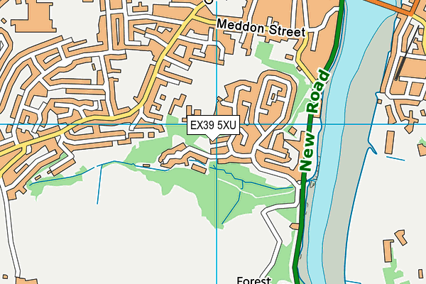 EX39 5XU map - OS VectorMap District (Ordnance Survey) EX39 5XU map - OS VectorMap District (Ordnance Survey)