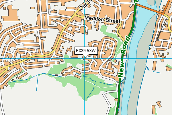 EX39 5XW map - OS VectorMap District (Ordnance Survey) EX39 5XW map - OS VectorMap District (Ordnance Survey)