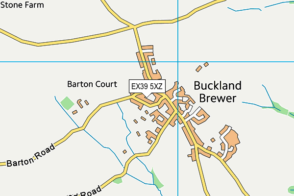 EX39 5XZ map - OS VectorMap District (Ordnance Survey) EX39 5XZ map - OS VectorMap District (Ordnance Survey)