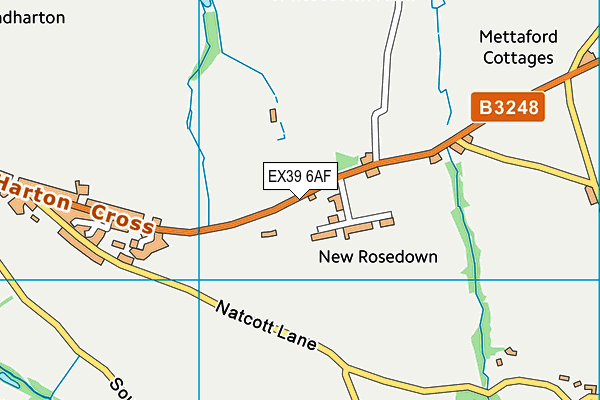 EX39 6AF map - OS VectorMap District (Ordnance Survey) EX39 6AF map - OS VectorMap District (Ordnance Survey)