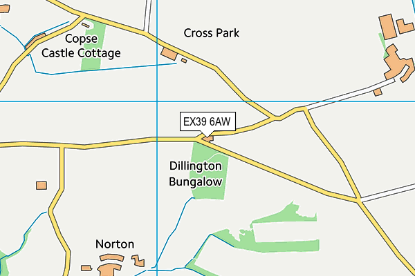 EX39 6AW map - OS VectorMap District (Ordnance Survey) EX39 6AW map - OS VectorMap District (Ordnance Survey)
