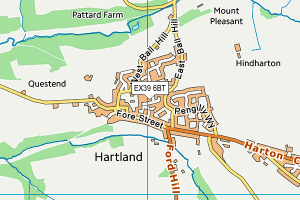 EX39 6BT map - OS VectorMap District (Ordnance Survey)
