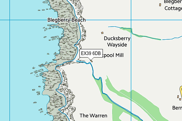 EX39 6DB map - OS VectorMap District (Ordnance Survey) EX39 6DB map - OS VectorMap District (Ordnance Survey)