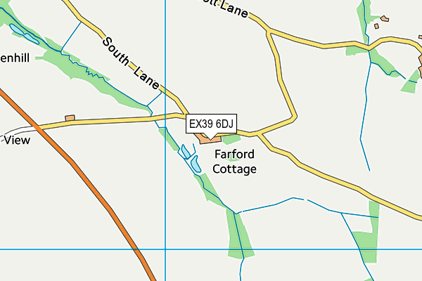 EX39 6DJ map - OS VectorMap District (Ordnance Survey) EX39 6DJ map - OS VectorMap District (Ordnance Survey)