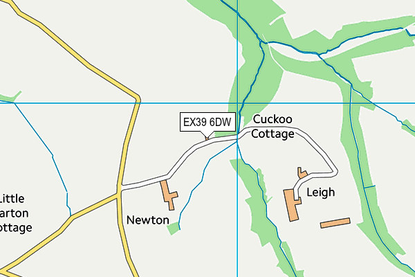 EX39 6DW map - OS VectorMap District (Ordnance Survey) EX39 6DW map - OS VectorMap District (Ordnance Survey)