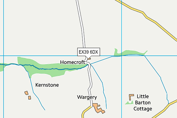 EX39 6DX map - OS VectorMap District (Ordnance Survey) EX39 6DX map - OS VectorMap District (Ordnance Survey)