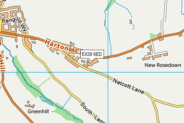 EX39 6ED map - OS VectorMap District (Ordnance Survey) EX39 6ED map - OS VectorMap District (Ordnance Survey)