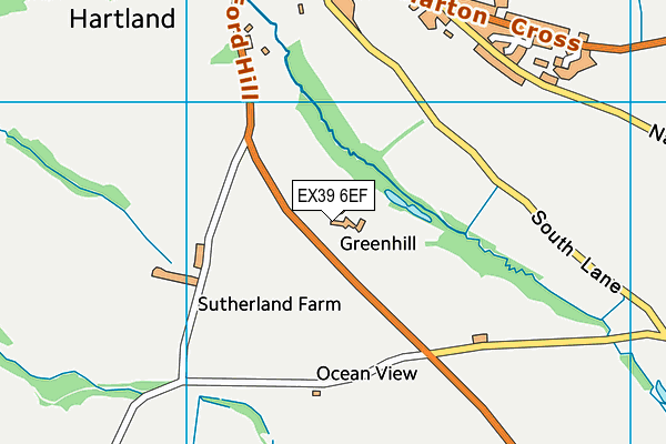 EX39 6EF map - OS VectorMap District (Ordnance Survey) EX39 6EF map - OS VectorMap District (Ordnance Survey)