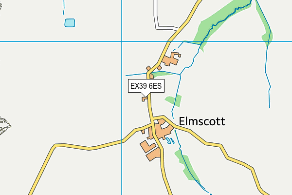 EX39 6ES map - OS VectorMap District (Ordnance Survey) EX39 6ES map - OS VectorMap District (Ordnance Survey)