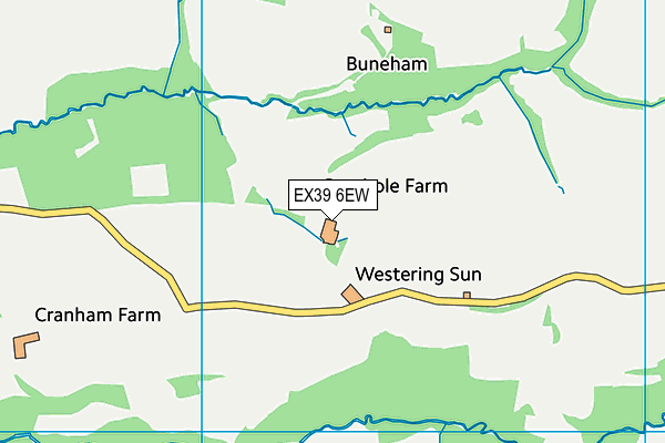 EX39 6EW map - OS VectorMap District (Ordnance Survey) EX39 6EW map - OS VectorMap District (Ordnance Survey)