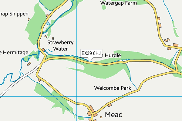 EX39 6HJ map - OS VectorMap District (Ordnance Survey) EX39 6HJ map - OS VectorMap District (Ordnance Survey)