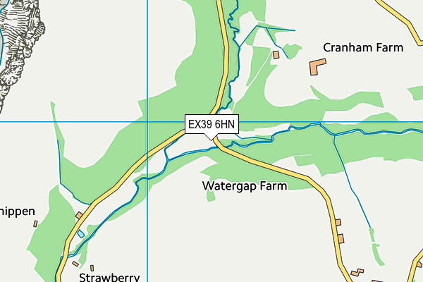 EX39 6HN map - OS VectorMap District (Ordnance Survey) EX39 6HN map - OS VectorMap District (Ordnance Survey)