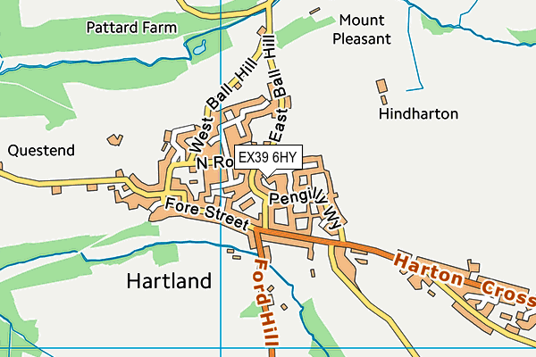EX39 6HY map - OS VectorMap District (Ordnance Survey) EX39 6HY map - OS VectorMap District (Ordnance Survey)