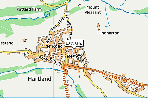 EX39 6HZ map - OS VectorMap District (Ordnance Survey) EX39 6HZ map - OS VectorMap District (Ordnance Survey)